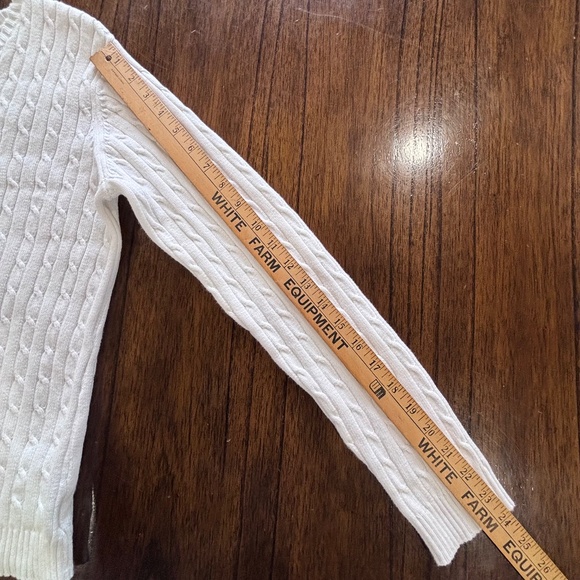 Eddie Bauer made in Australia white knit cardigan cotton blend size L-read descr - Picture 15 of 16
